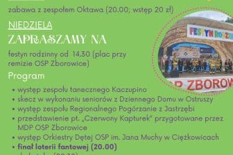 FESTYN RODZINNY W ZBOROWICACH              3-4 sierpnia 2024
