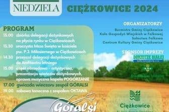 DOŻYNKI GMINNE W CIĘŻKOWICACH 18-08-2024